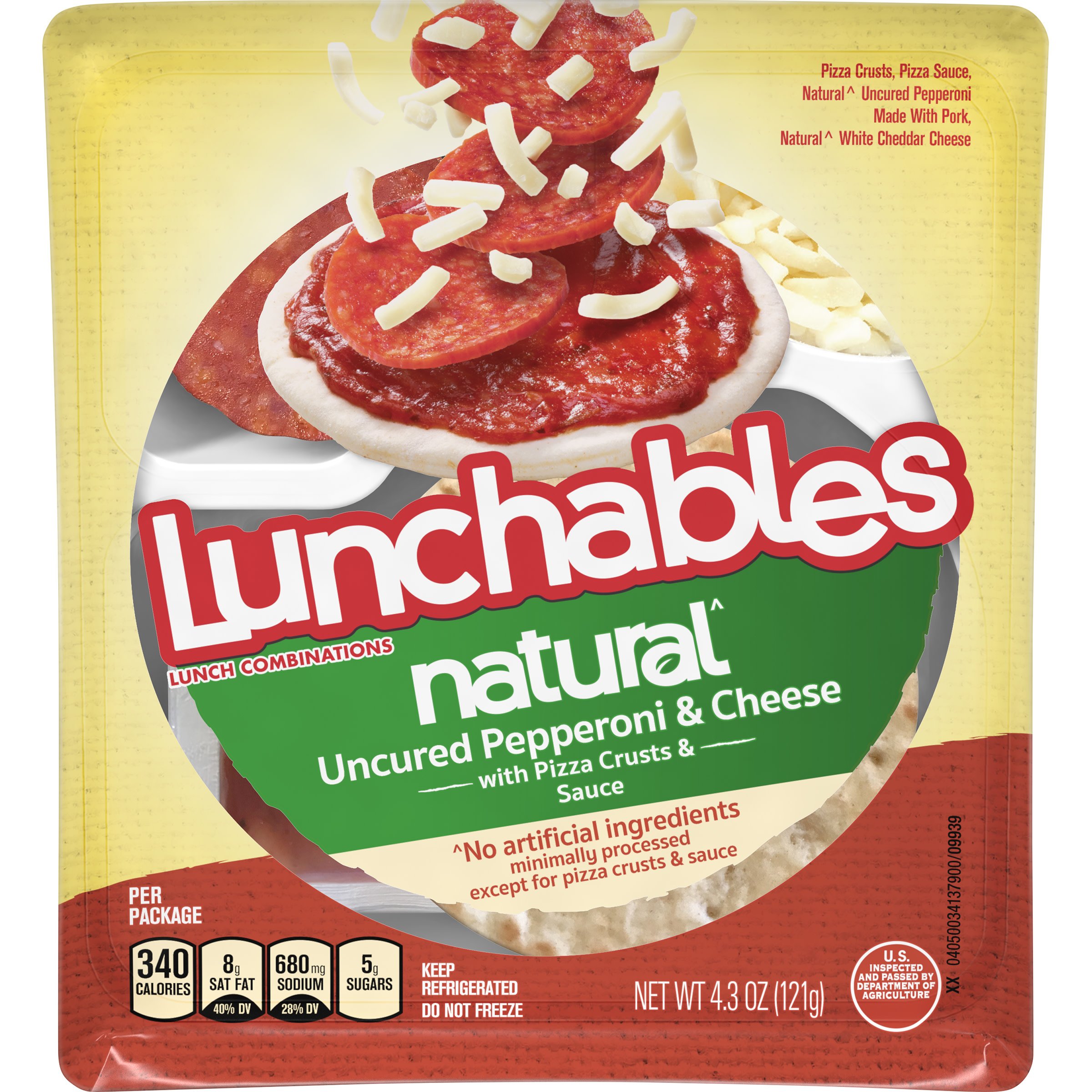 Lunchables Natural Uncured Pepperoni &  Cheese Snack Kit ...