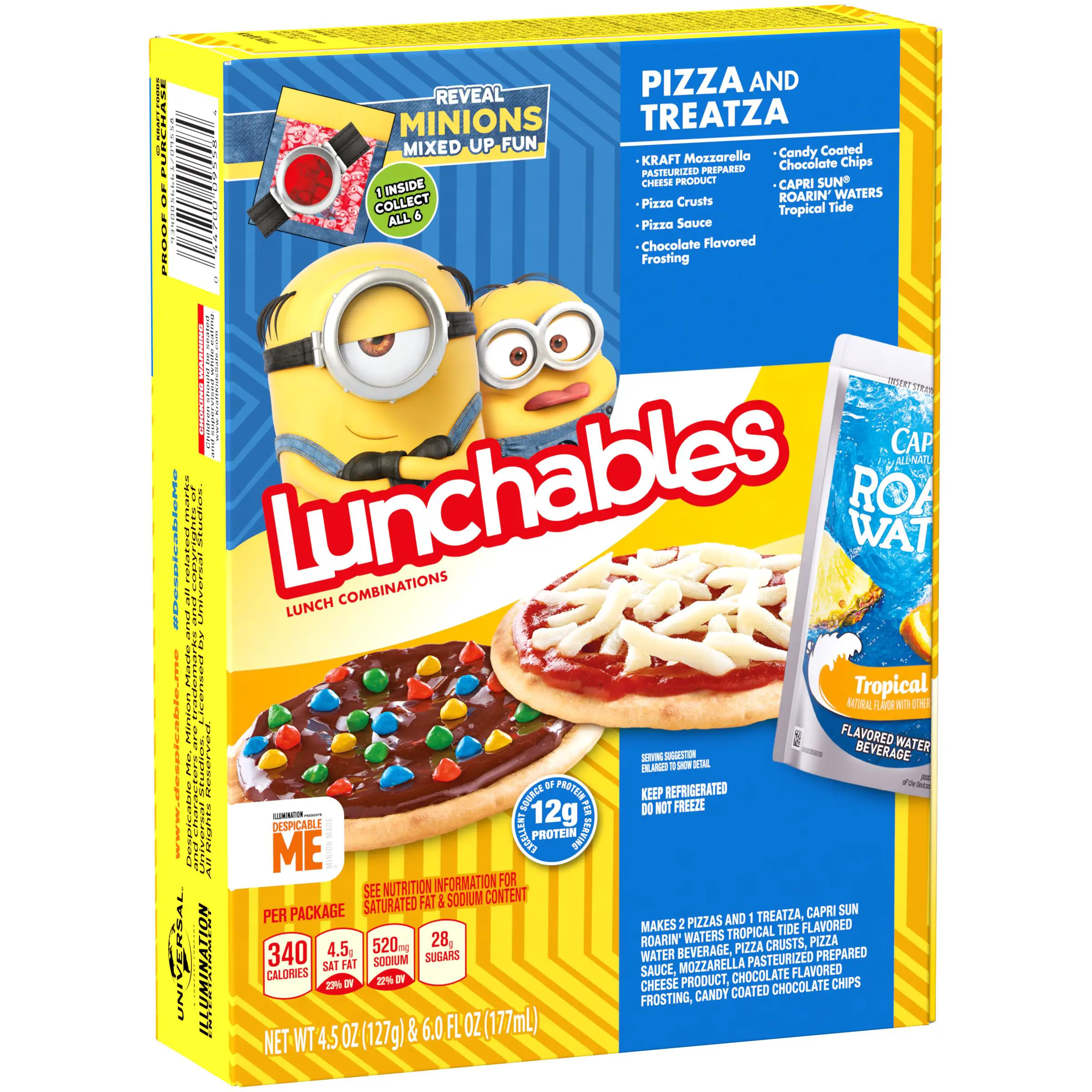 Lunchables Pizza &  Treatza Meal Kit with Chocolate Frosting, Candy ...