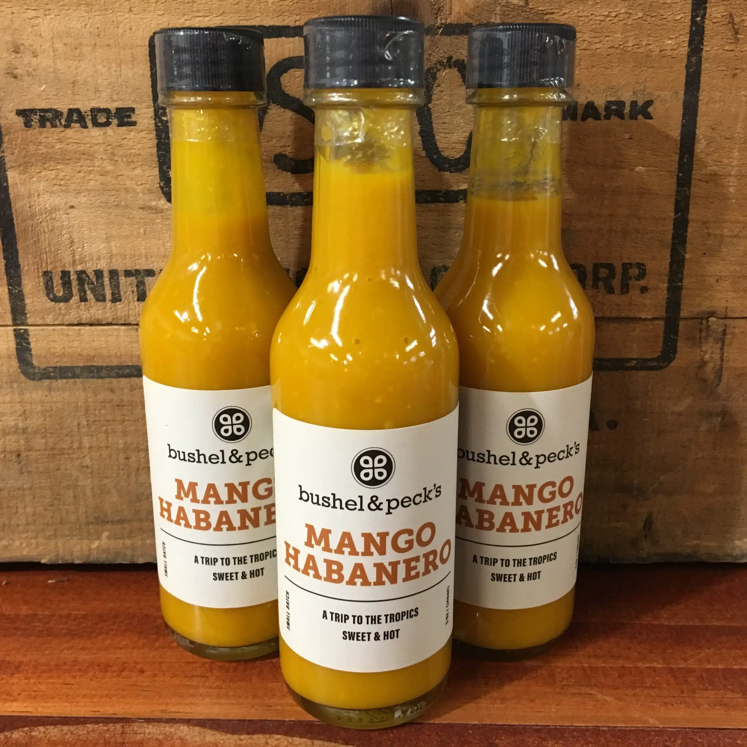 Mango Habanero Hot Sauce  bushelandpecks