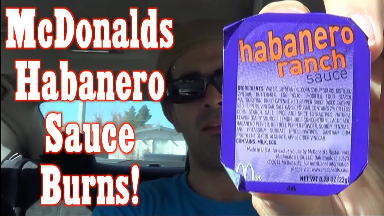 McDonalds Habanero Ranch Sauce Burns Like Hell (Eating on ...