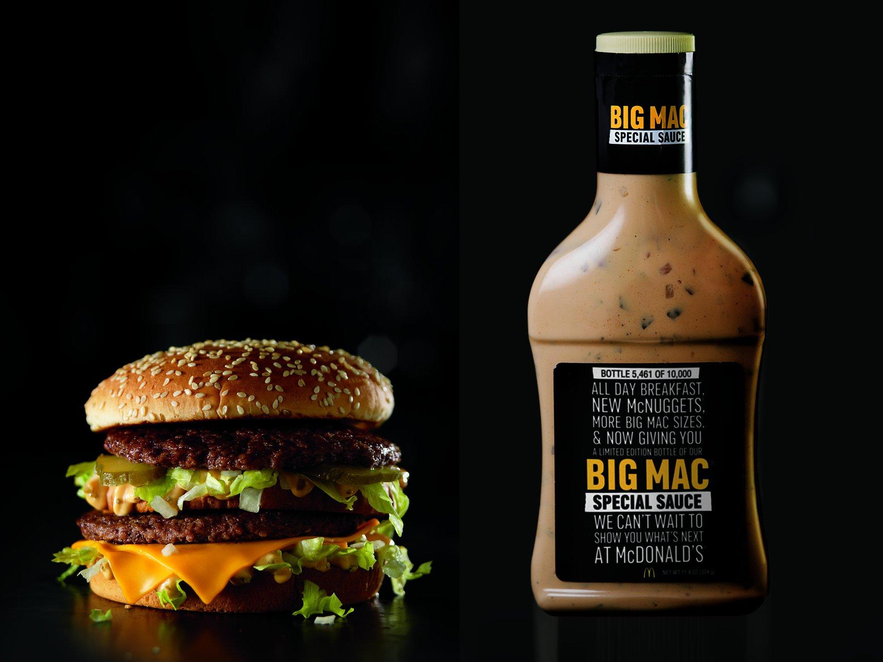 McDonalds is giving away bottles of Big Mac sauce, for ...