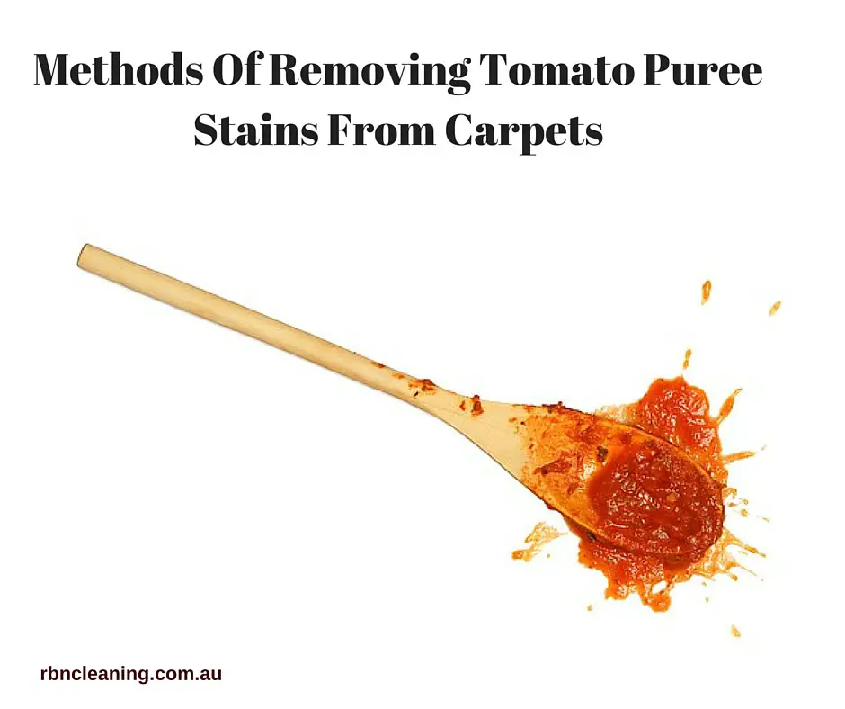Methods Of Removing Tomato Puree Stains From Carpets