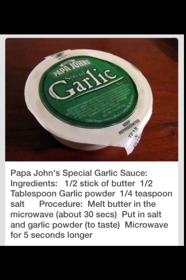 Papa Johns Special Garlic Sauce ð?