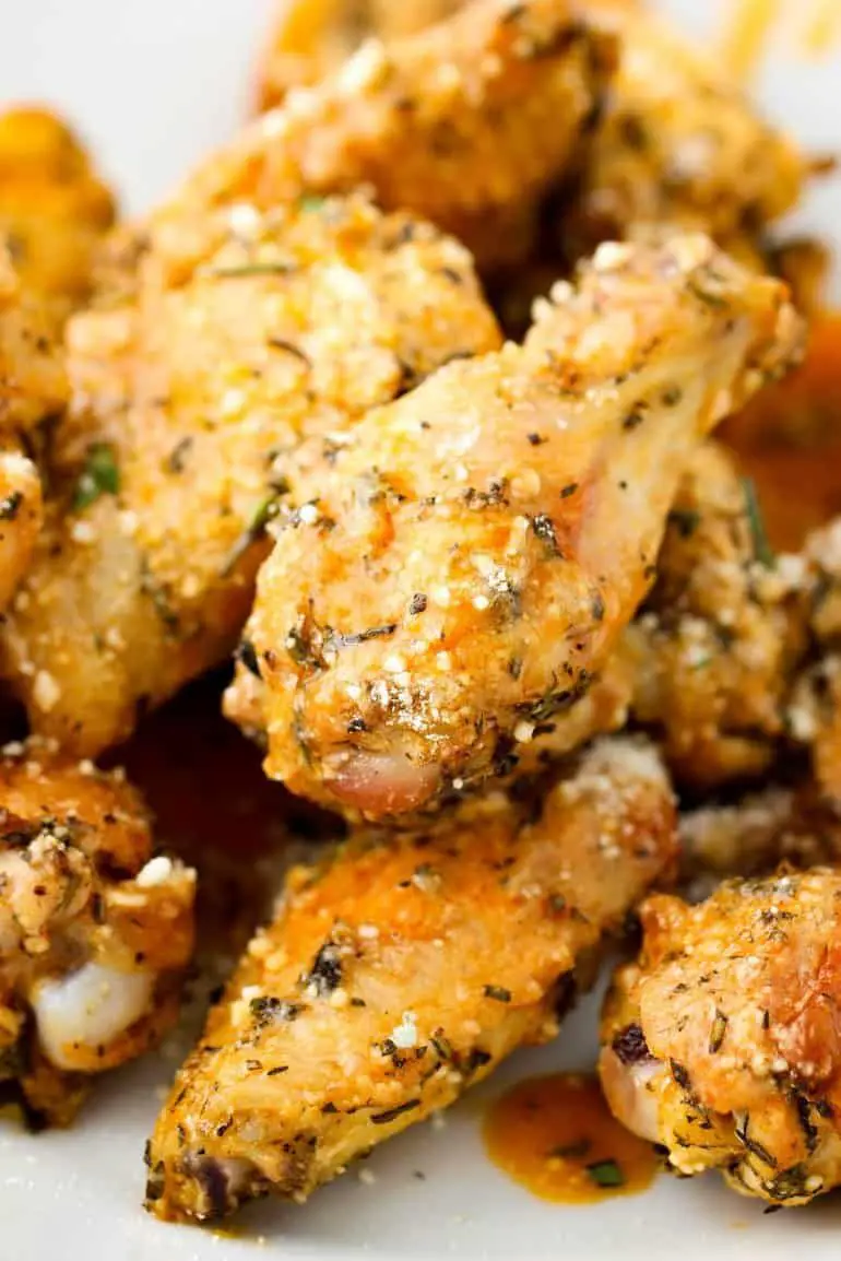 Parmesan and Garlic Chicken Wings Recipe