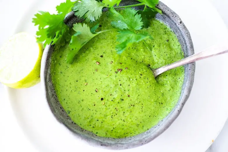 Peruvian Green Sauce (Aji Verde) Vegan