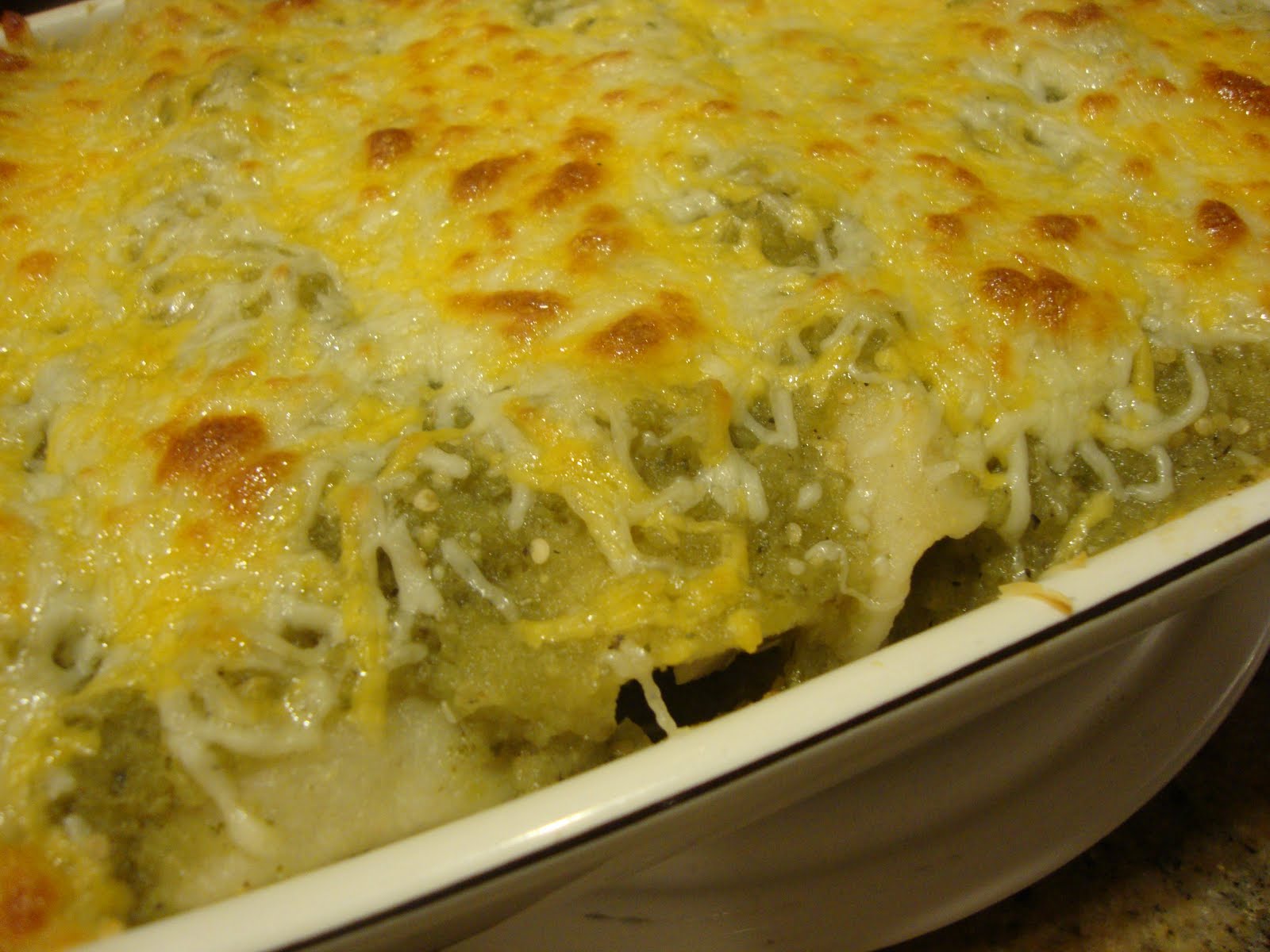 Polly, Julie and Julia: Chicken Enchiladas with Green Sauce
