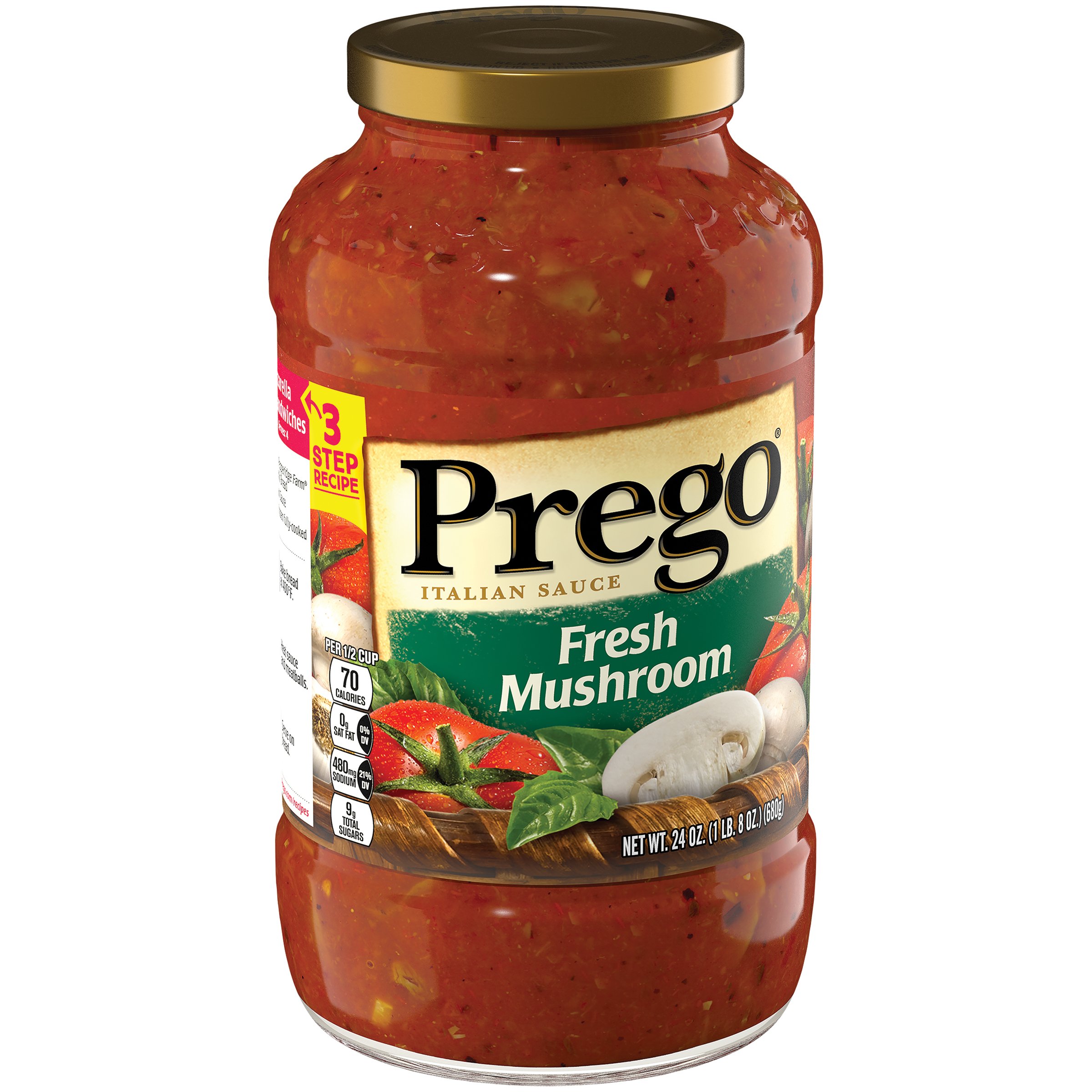 Prego® Fresh Mushroom Italian Sauce, 24 oz.