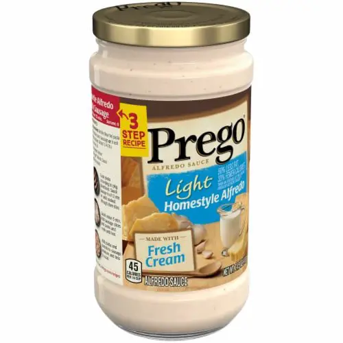 Prego Light Homestyle Alfredo Sauce, 14.5 oz