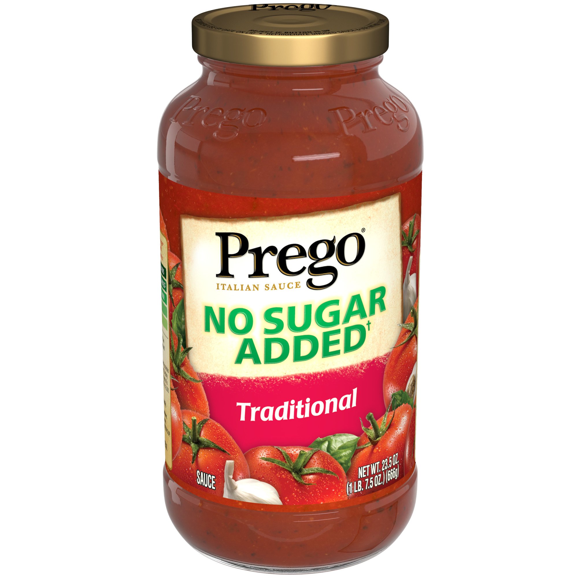 Prego No Sugar Added Pasta Sauce, Traditional Italian Spaghetti Sauce ...