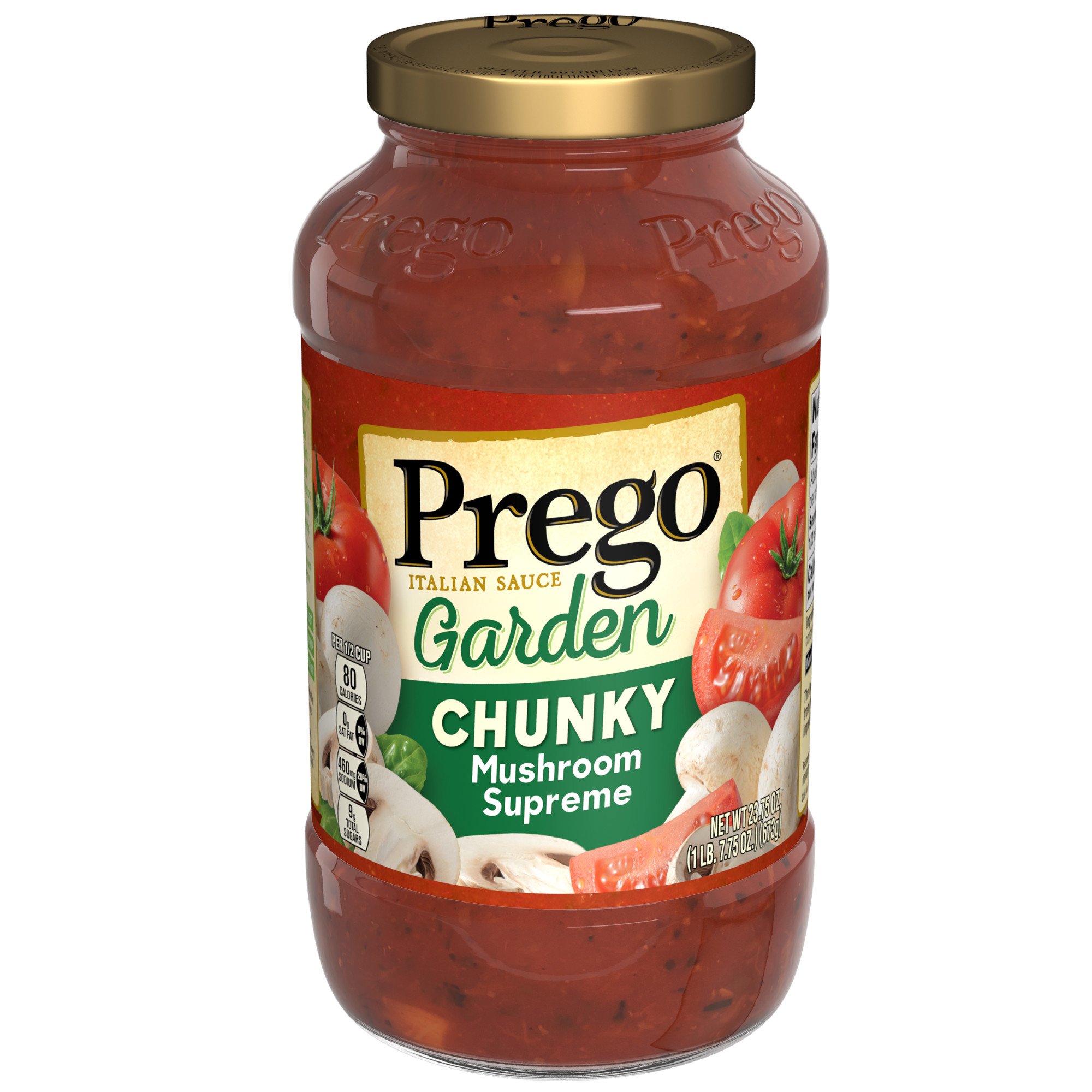 Prego Pasta Sauce, Garden Chunky Tomato Sauce with Mushroom Supreme, 23 ...