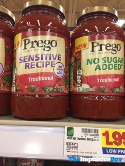 Prego Sensitive Recipe Traditional Italian Sauce.jpg ...