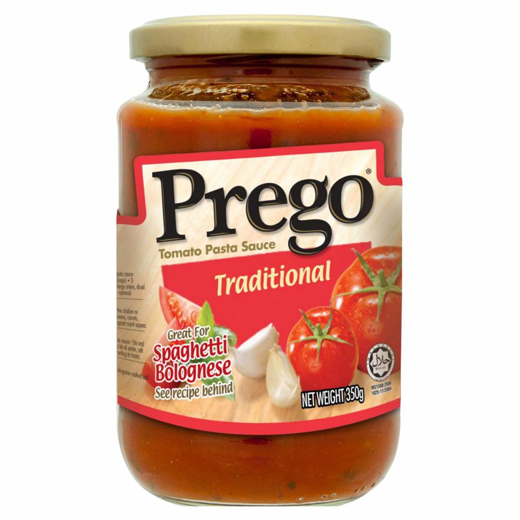 Prego Tomato Pasta Sauce â Traditional 350g â Green Mart SG