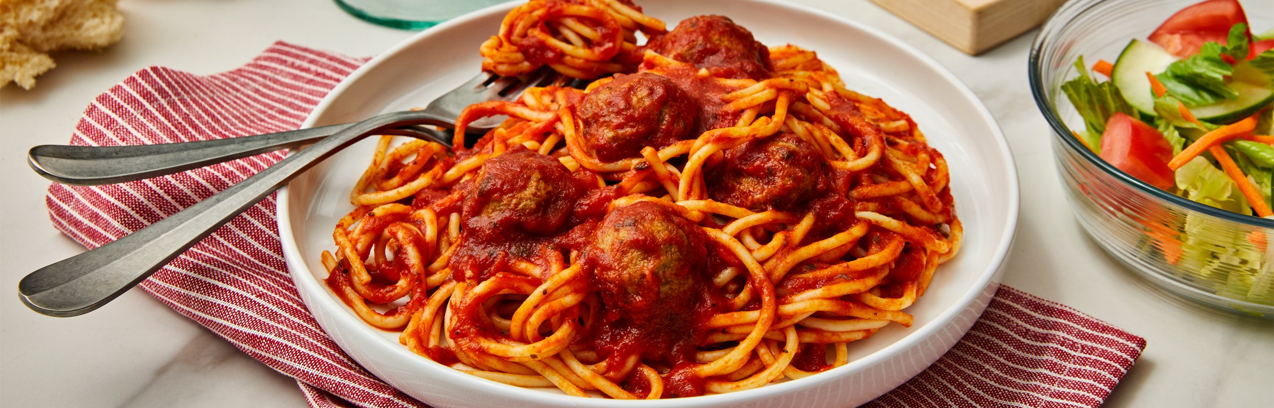 Quick Spaghetti &  Meatballs