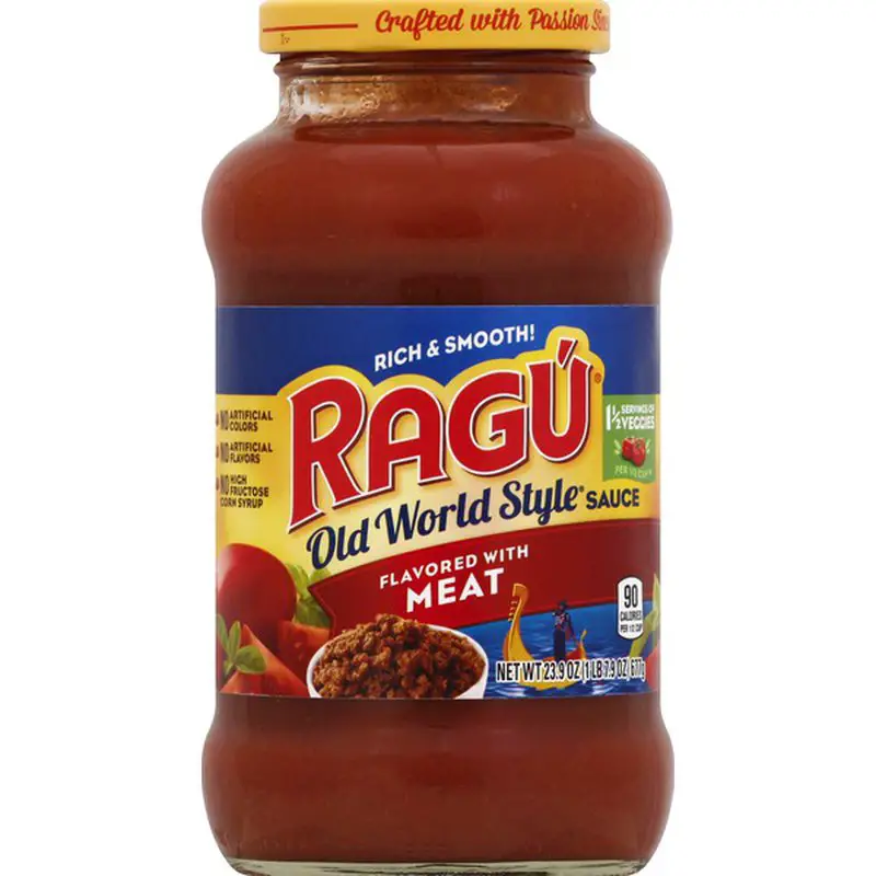 Ragu Pasta Sauce Flavored with Meat (23.9 oz) from Shaw 