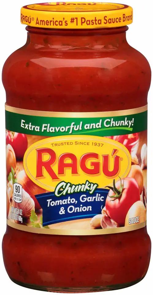 Ragu Spaghetti Sauce Nutrition Label