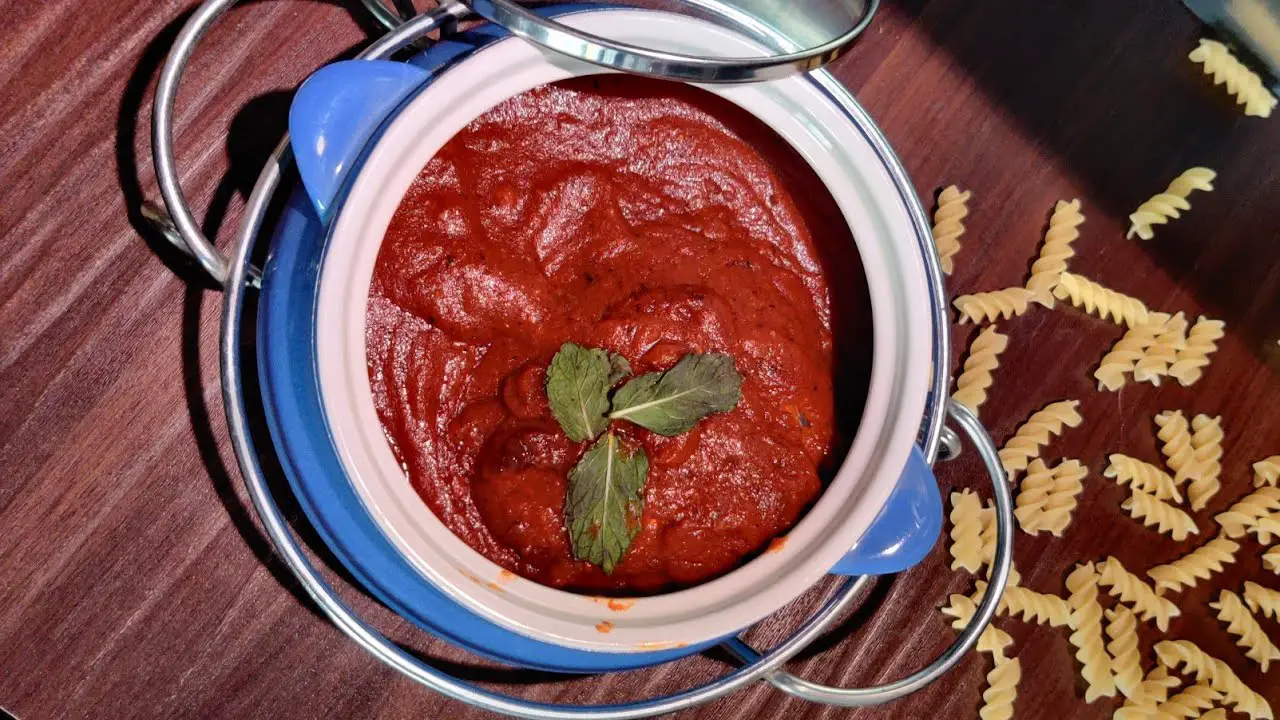 Red Sauce Recipe For Pasta Or Pizza/ Without Onion Garlic ...