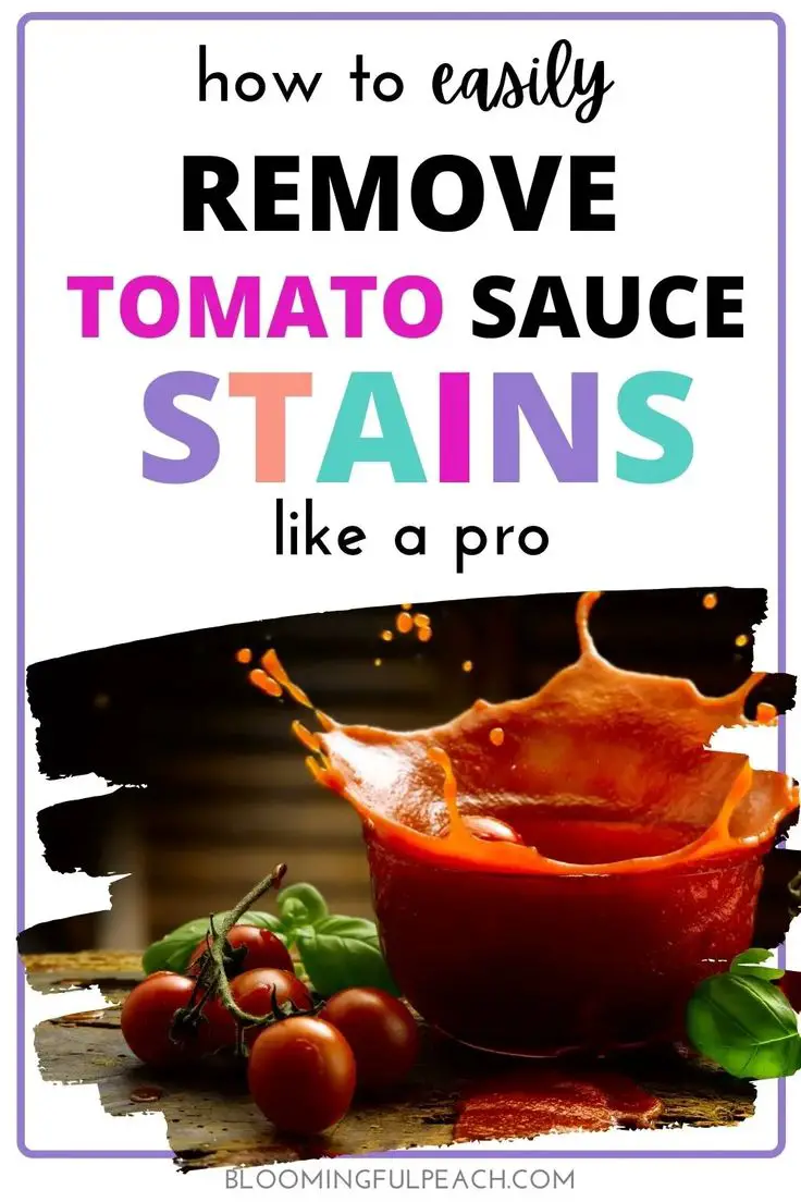 Removing tomato sauce stains may seem impossible, but there is an easy ...