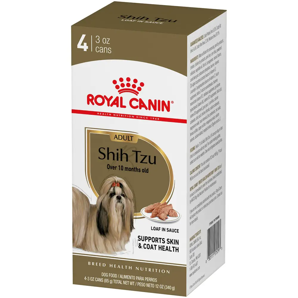 Royal Canin Breed Health Nutrition Shih Tzu Loaf In Sauce Food for Dogs ...