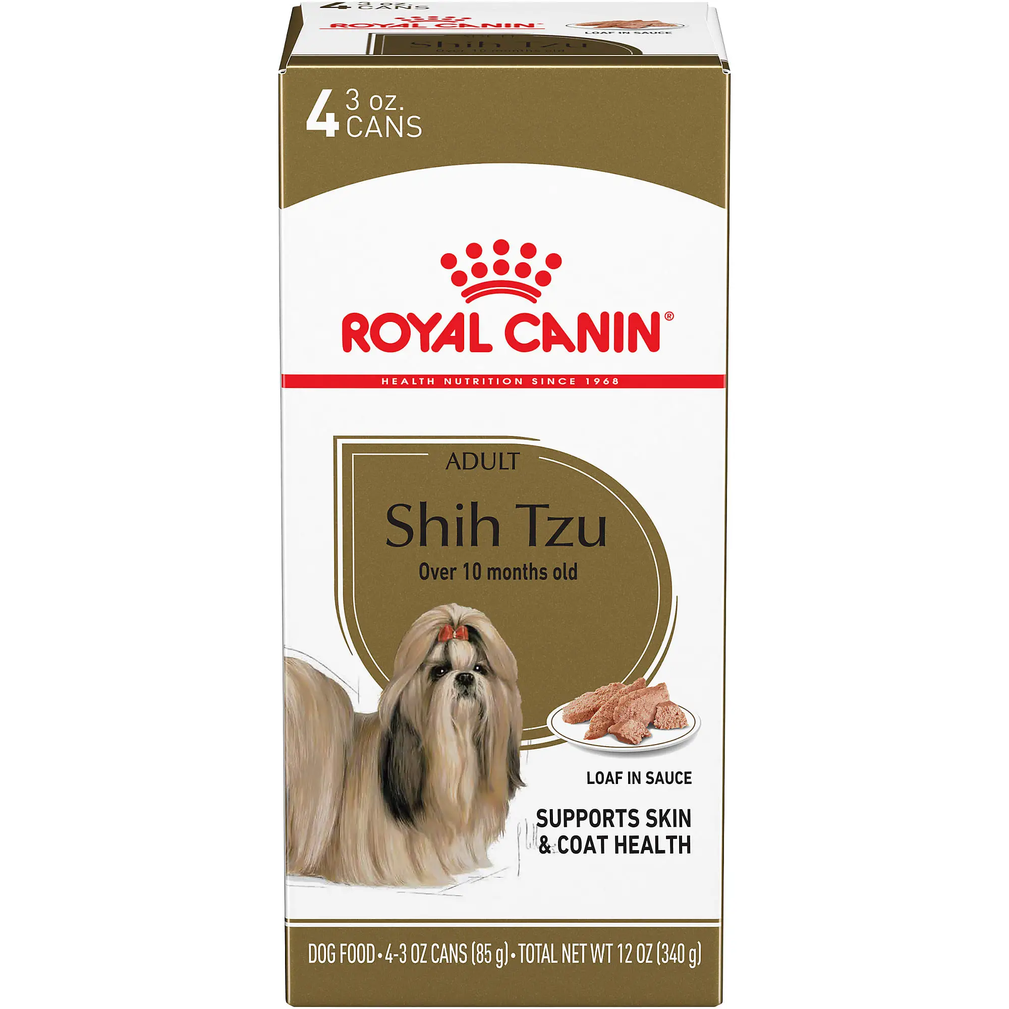 Royal Canin Breed Health Nutrition Shih Tzu Loaf In Sauce Wet Dog Food ...