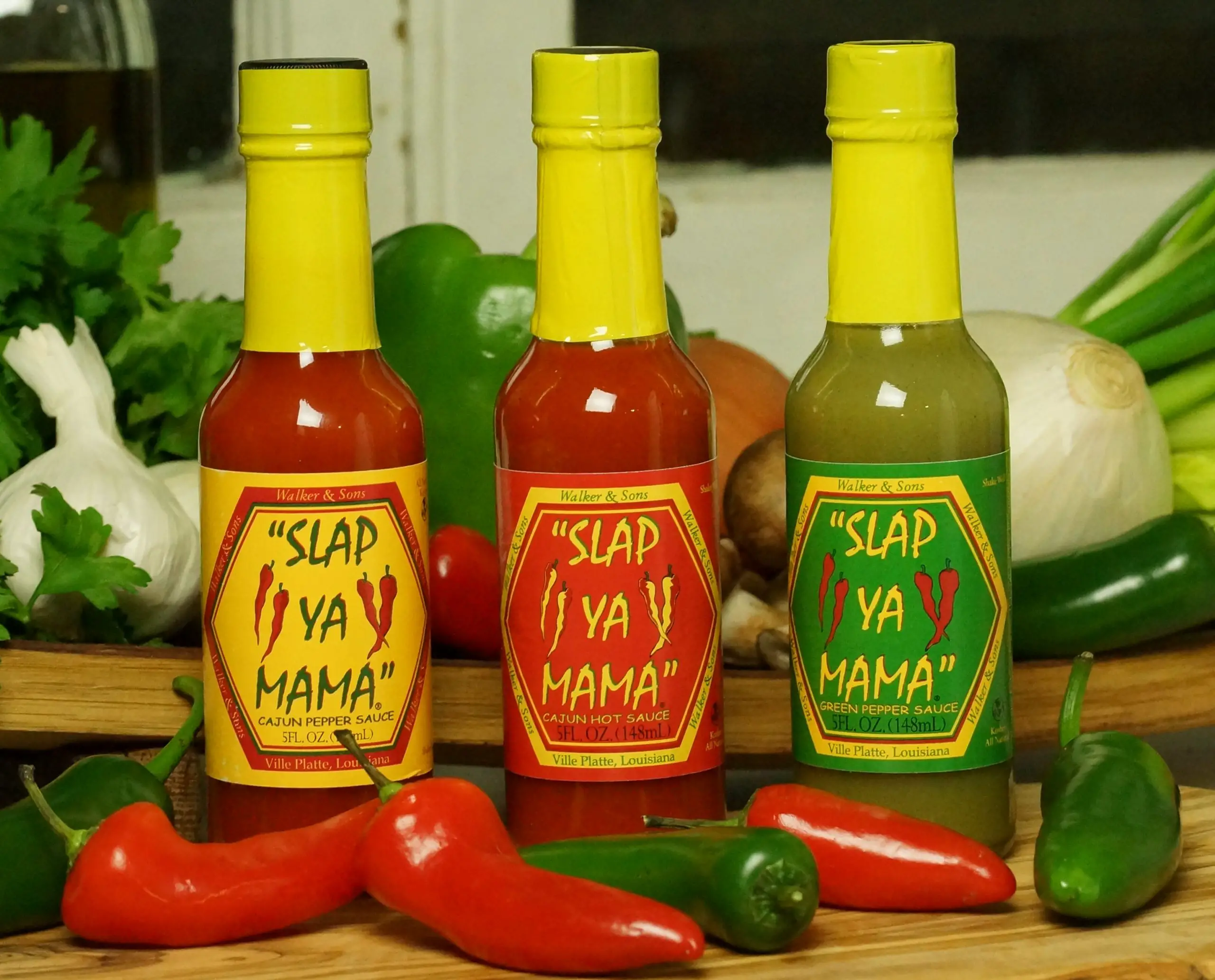 Slap Ya Mama Hot Sauces &  Veggies
