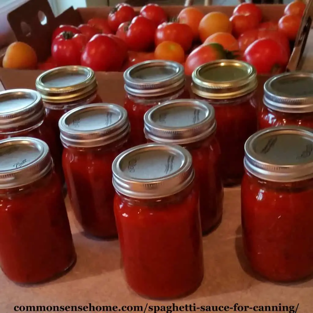 Spaghetti Sauce for Canning Made with Fresh (or Frozen) Tomatoes
