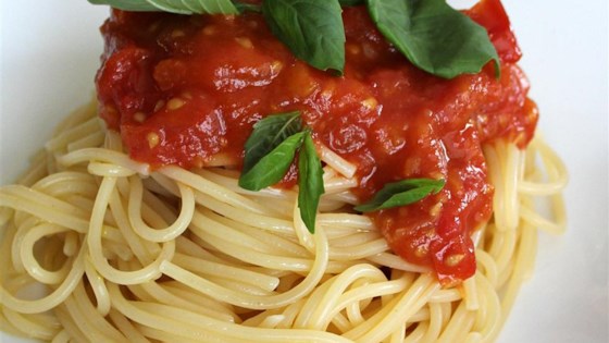 Spaghetti Sauce with Fresh Tomatoes Recipe