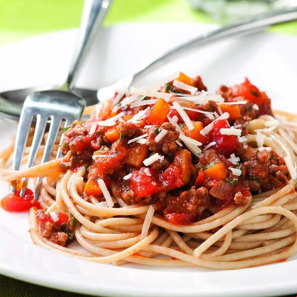 Spaghetti with Quick Meat Sauce Recipe