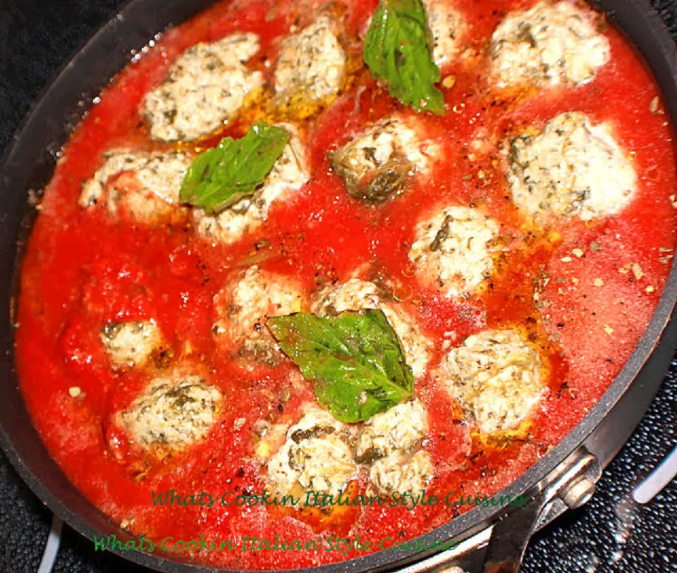 Spinach and Ricotta Dumpling with Marinara Recipe