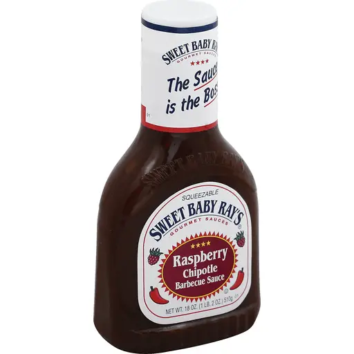 Sweet Baby Rays Barbecue Sauce, Raspberry Chipotle