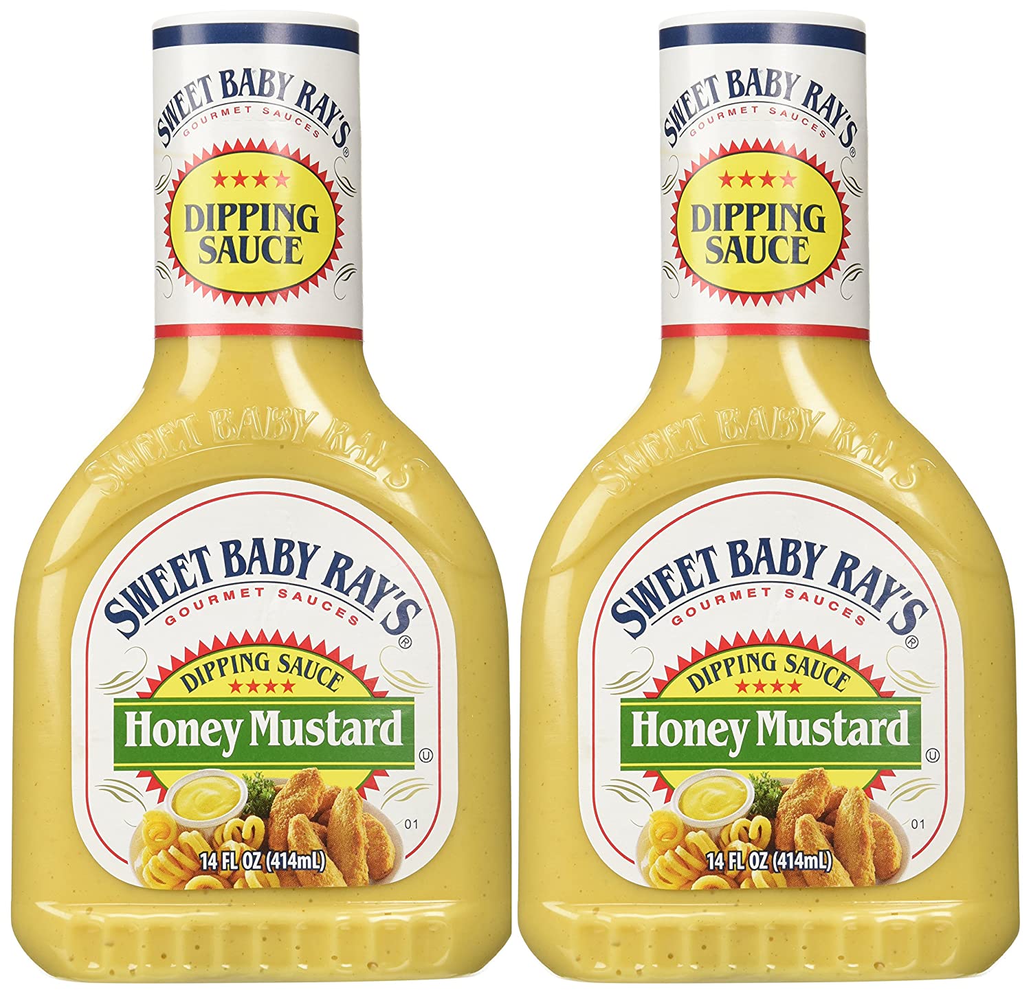 Sweet Baby Rays Honey Mustard Dipping Sauce (Pack of 2) 14 oz Bottles ...