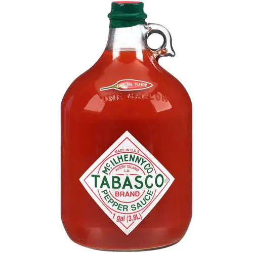 Tabasco Pepper Sauce 1 Gallon Per Glass Jar