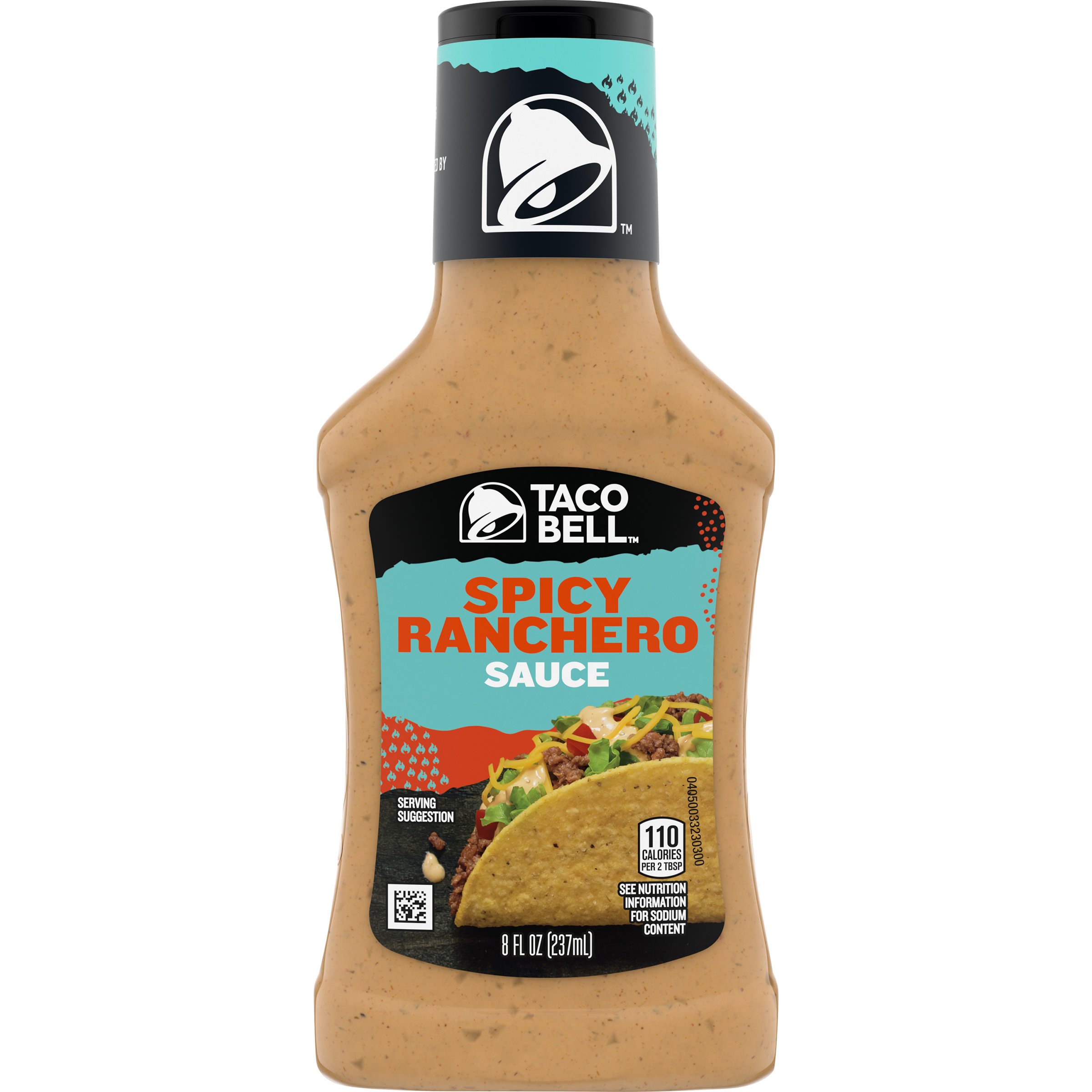 Taco Bell Spicy Ranchero Sauce, 8 fl oz Bottle