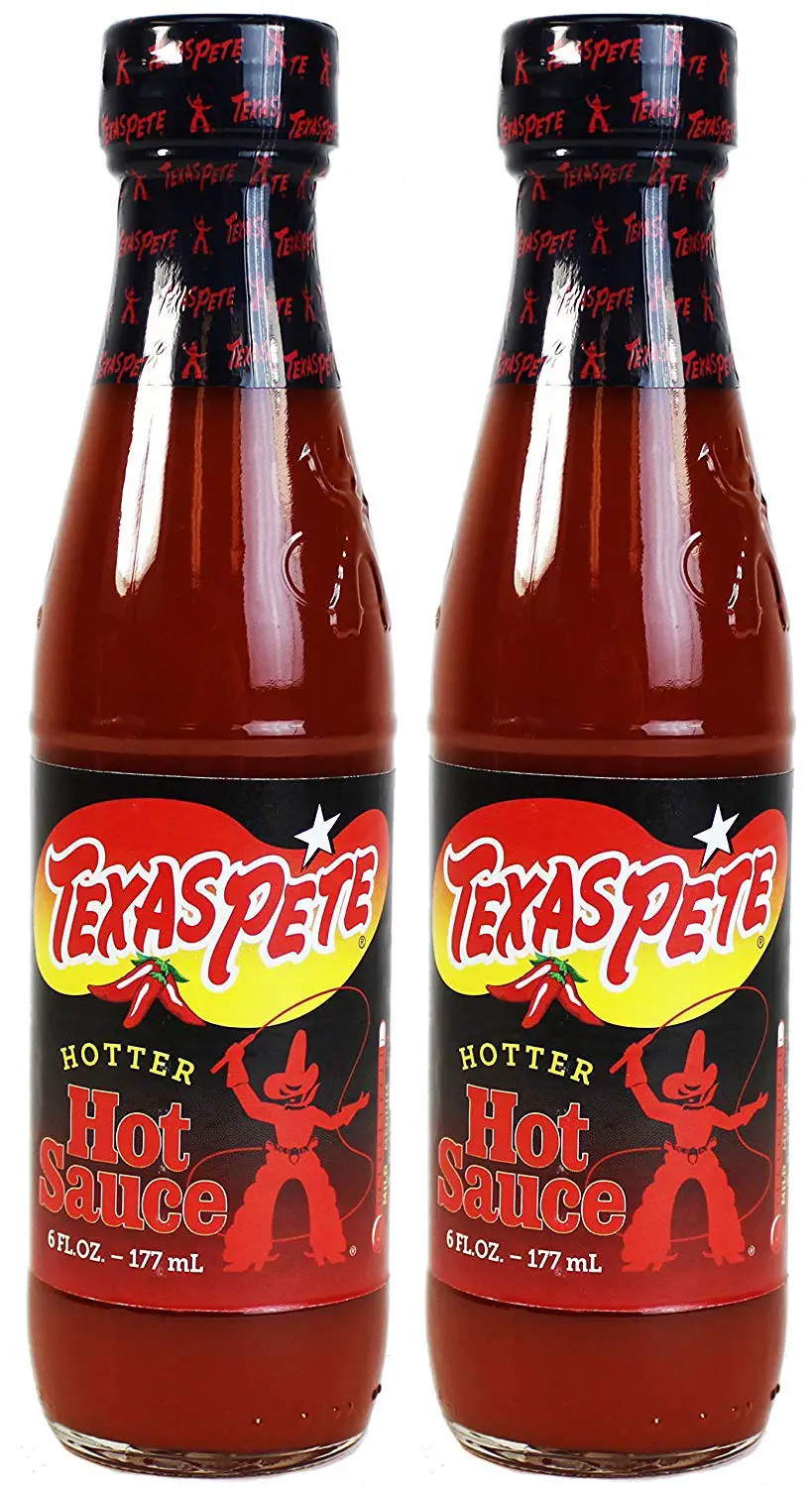 Texas Pete Hotter Hot Sauce (6 oz Bottles) 2 Pack by Texas Pete ...