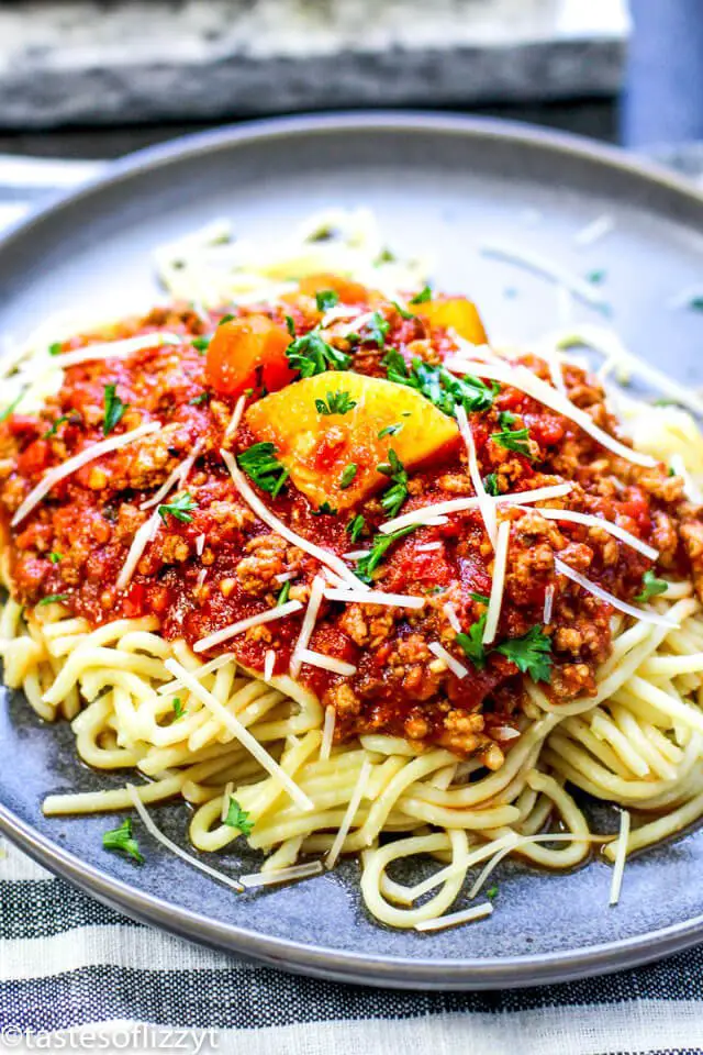 Three Meat Ragu Sauce Recipe {Spaghetti Sauce in the Instant Pot}