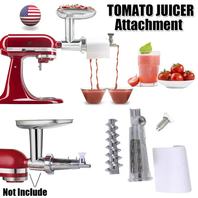 Tomato Juicer Attachment Adjustable for Kitchenaid Stand Mixer 4.5