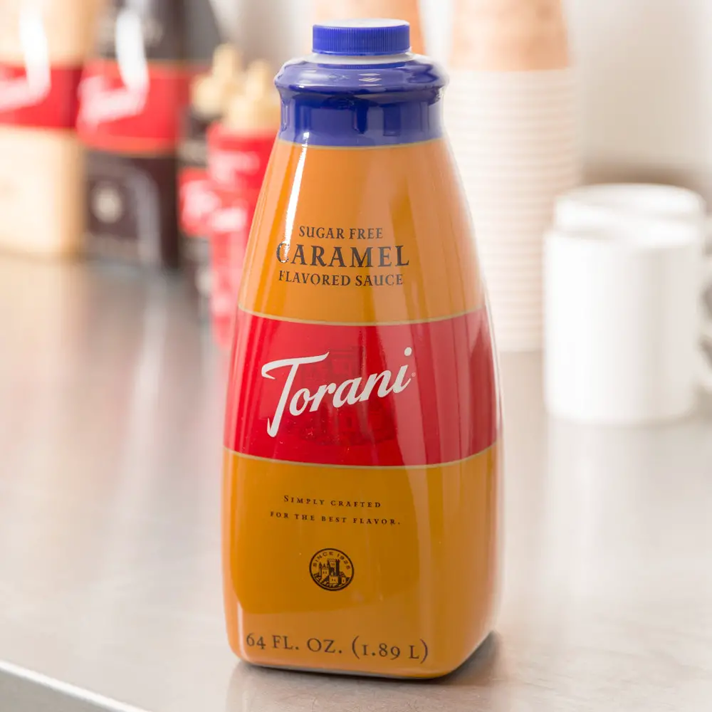 Torani 64 oz. Sugar Free Caramel Flavoring Sauce