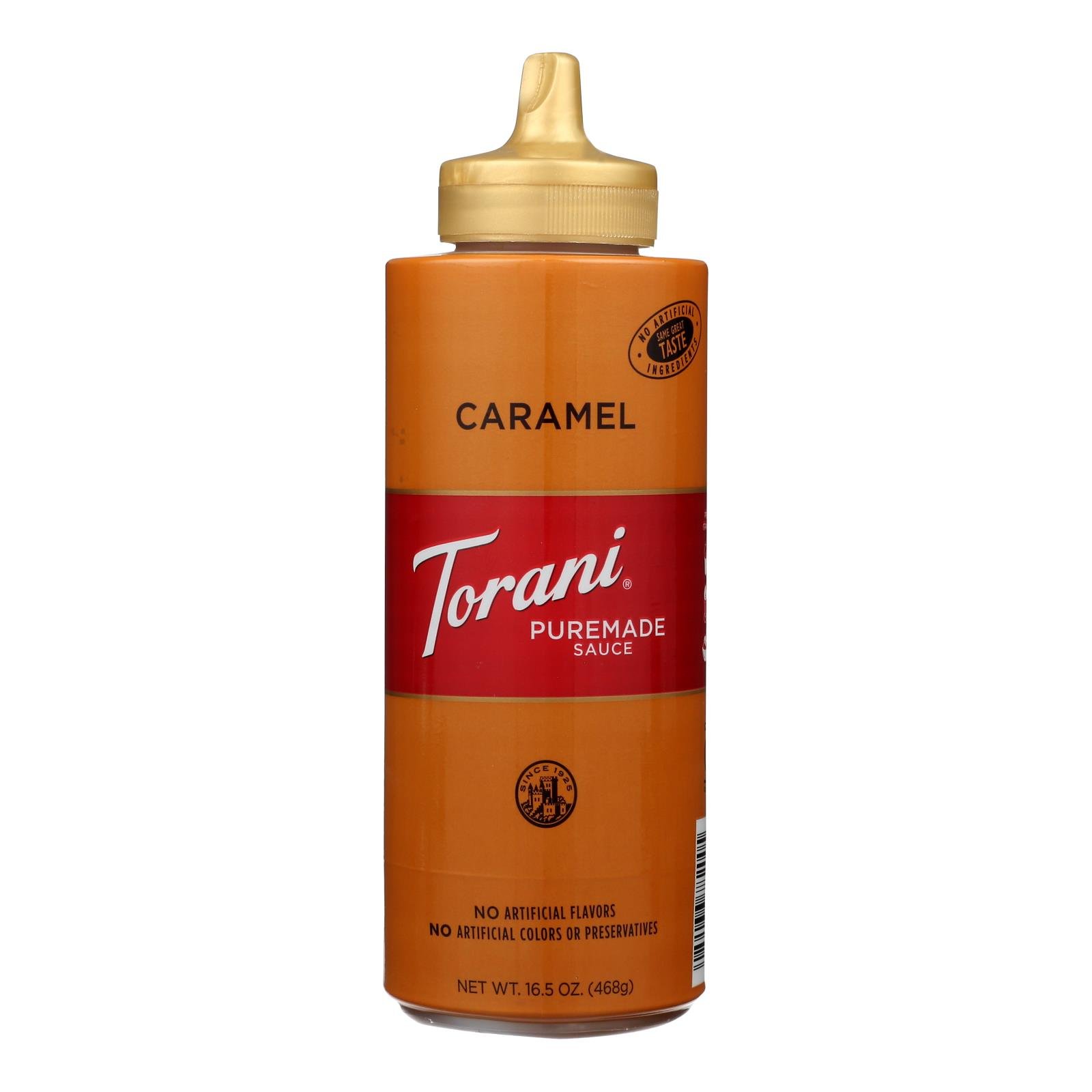 Torani, Caramel Sauce, Authentic Coffeehouse