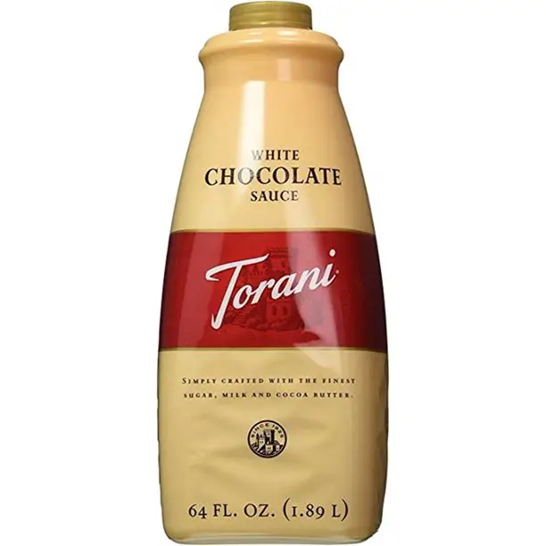 TORANI WHITE CHOCOLATE SAUCE 64 OZ.