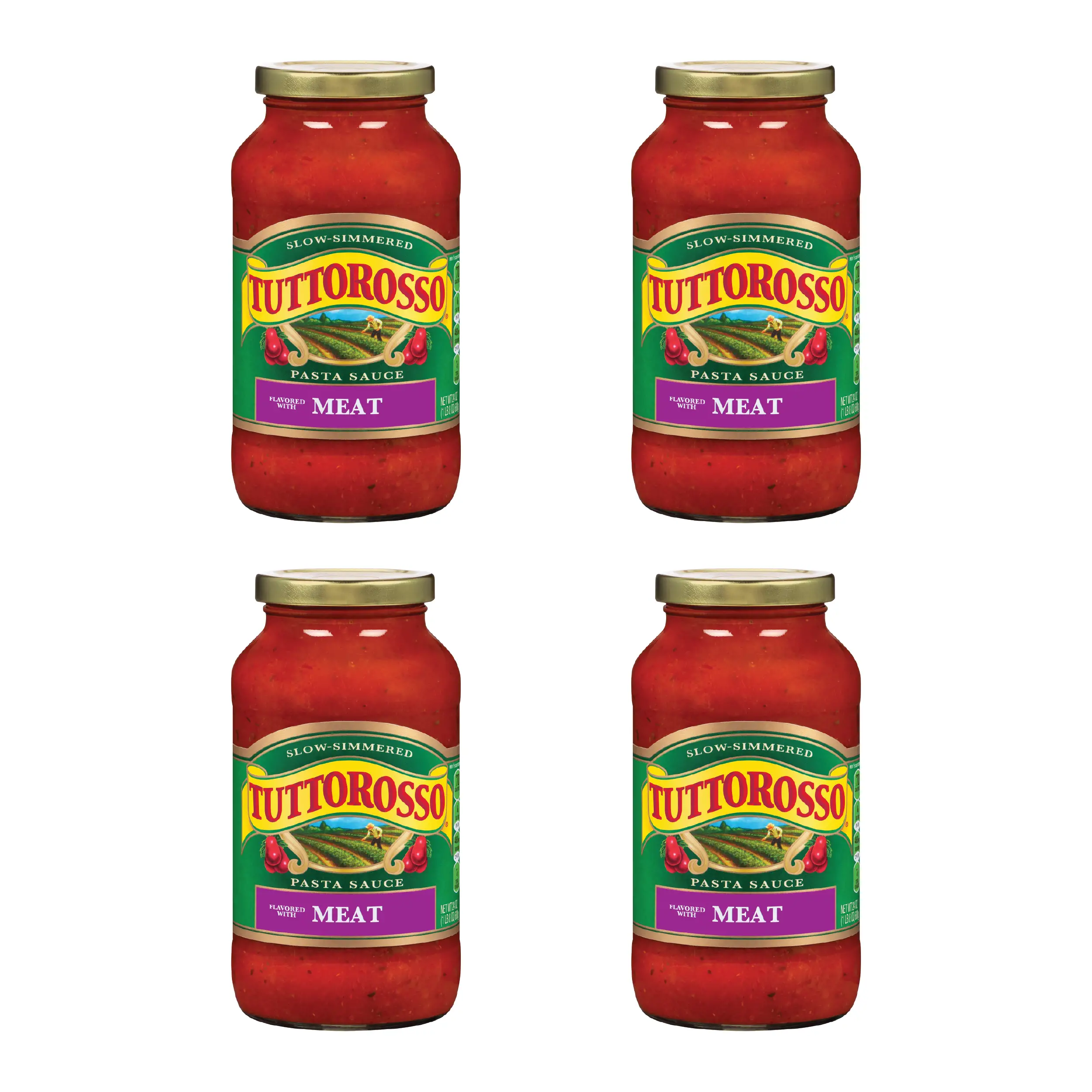 Tuttorosso Meat Pasta Sauce, Traditional Meat Sauce, Gluten Free, 24 ...