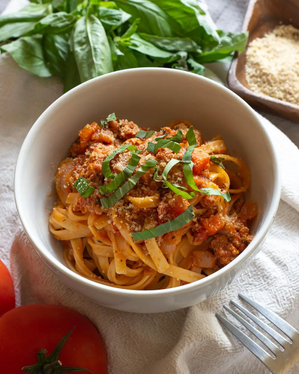 Vegan Bolognese Sauce Recipe with Protein Packed TVP