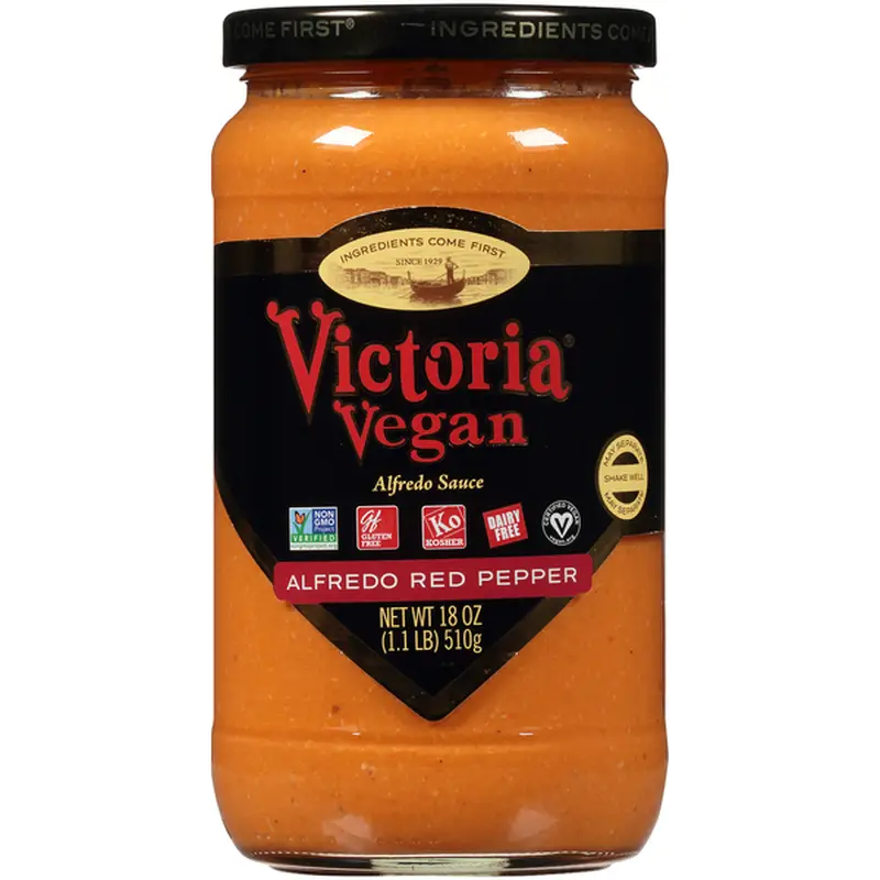 Victoria Vegan Alfredo Red Pepper Sauce (18 oz)