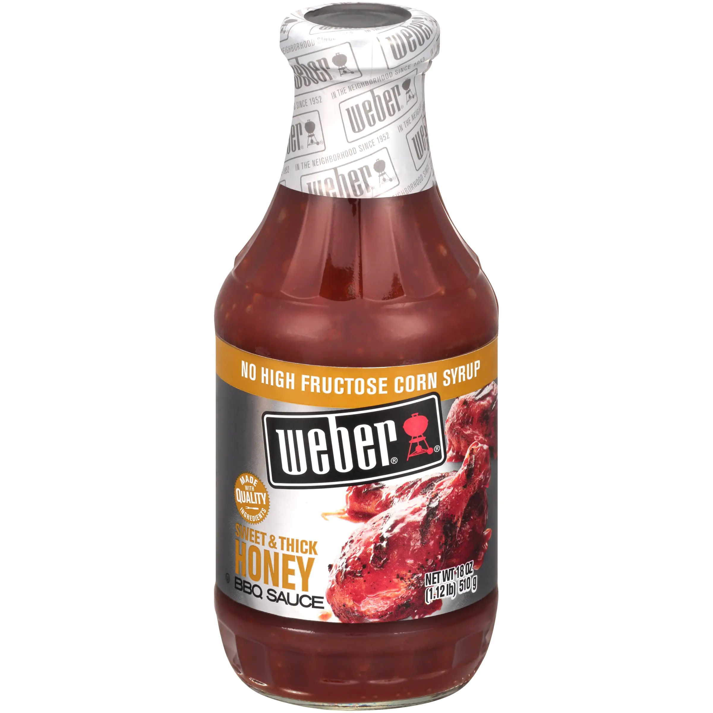 Weber® Sweet &  Thick Honey BBQ Sauce 18 oz. Bottle